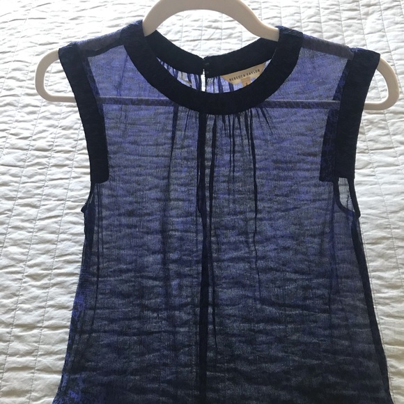 Rebecca Taylor sheer silk chiffon top - Picture 7 of 7